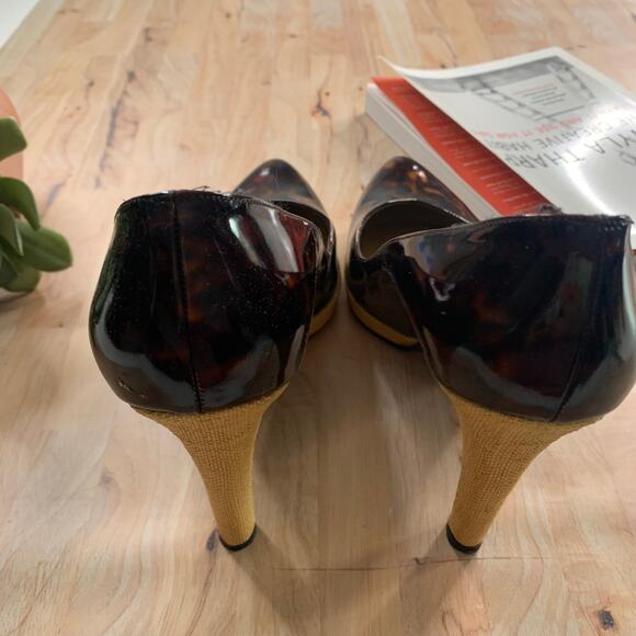 Stuart Weitzman Brown Chunky Heels - Picture 5 of 9